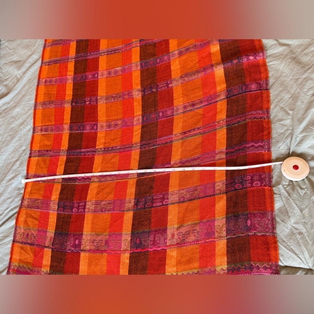 FRANGI Oversized Scarf 100% Wool - Picture 6 of 8